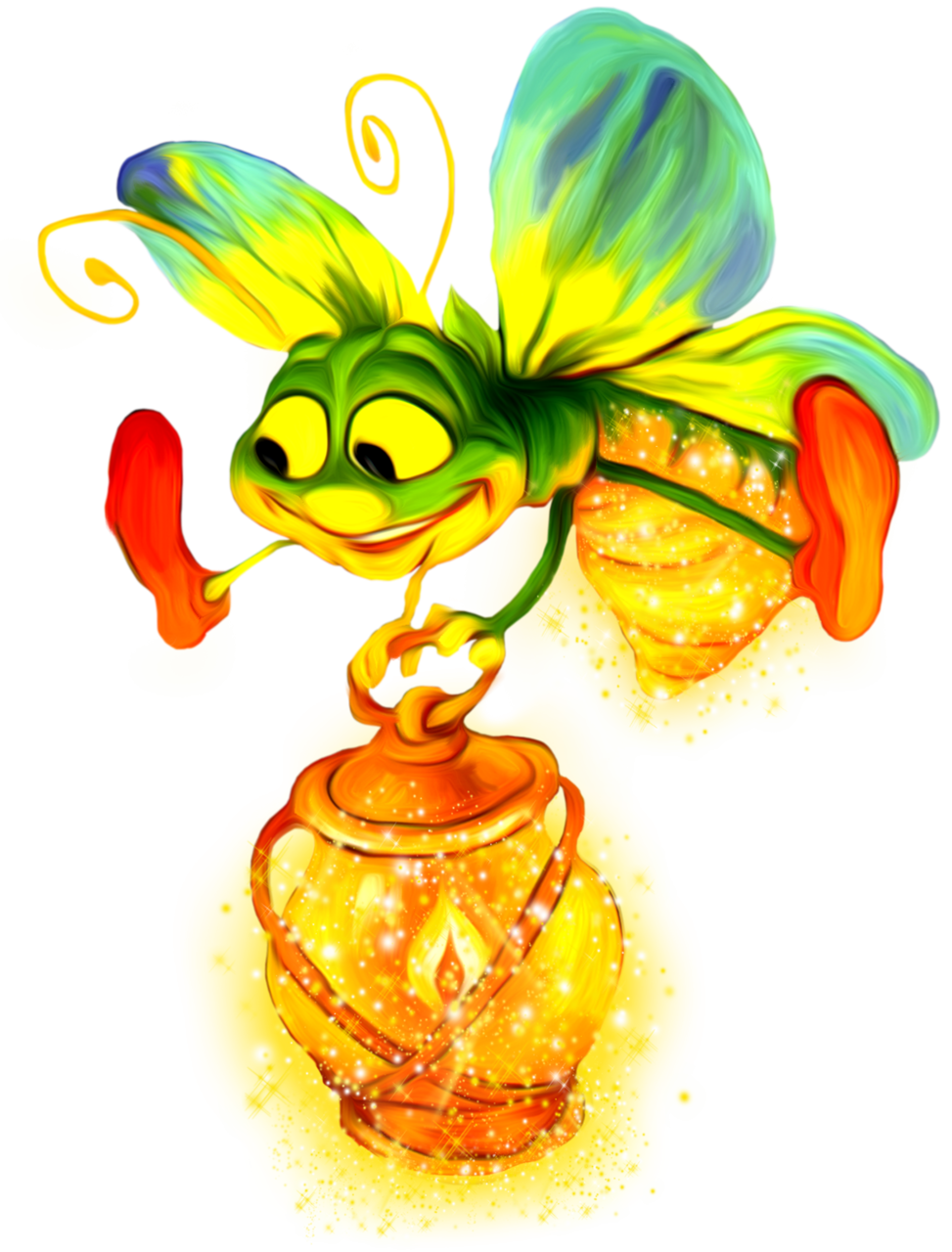 Светлячок мультяшный