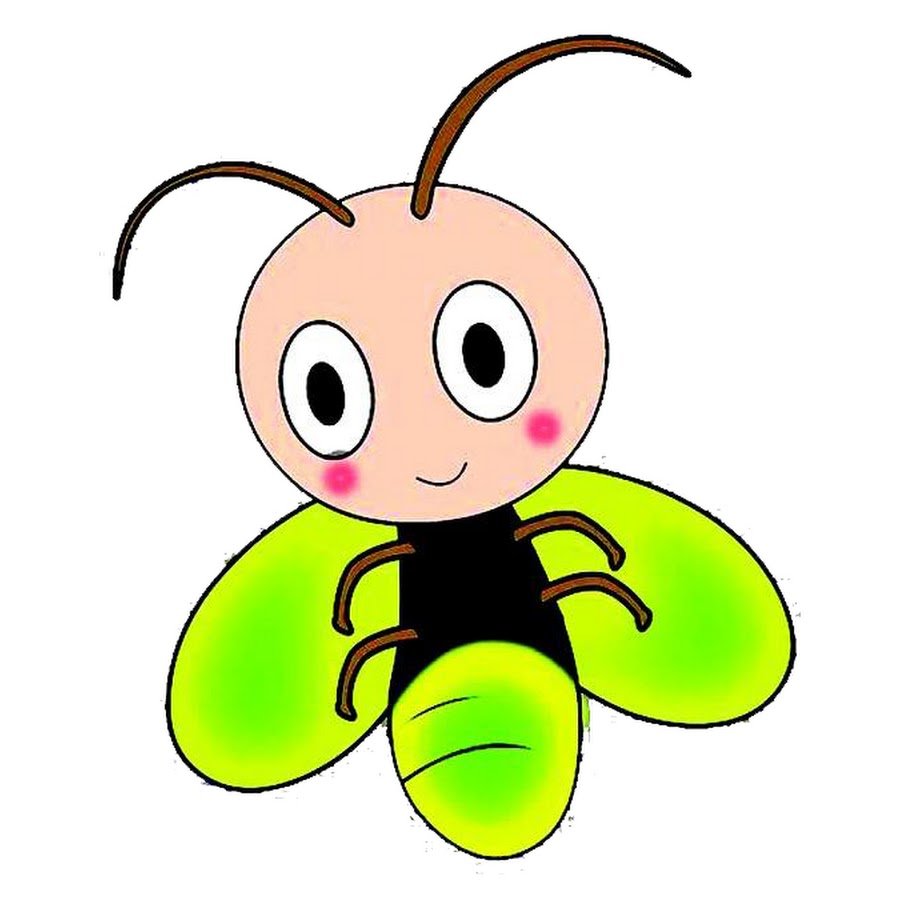 Светлячок рисованный