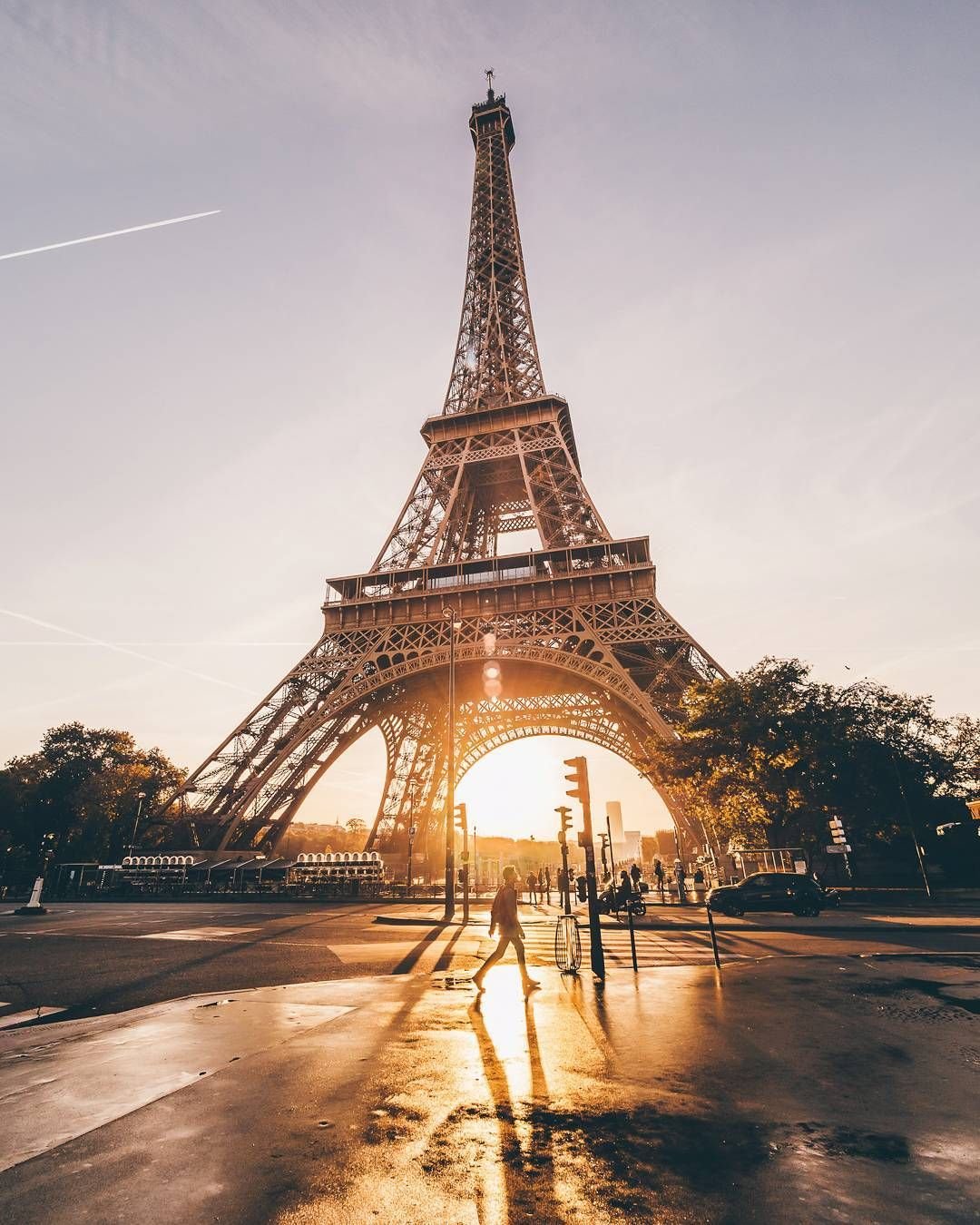 Ночной Париж Франция