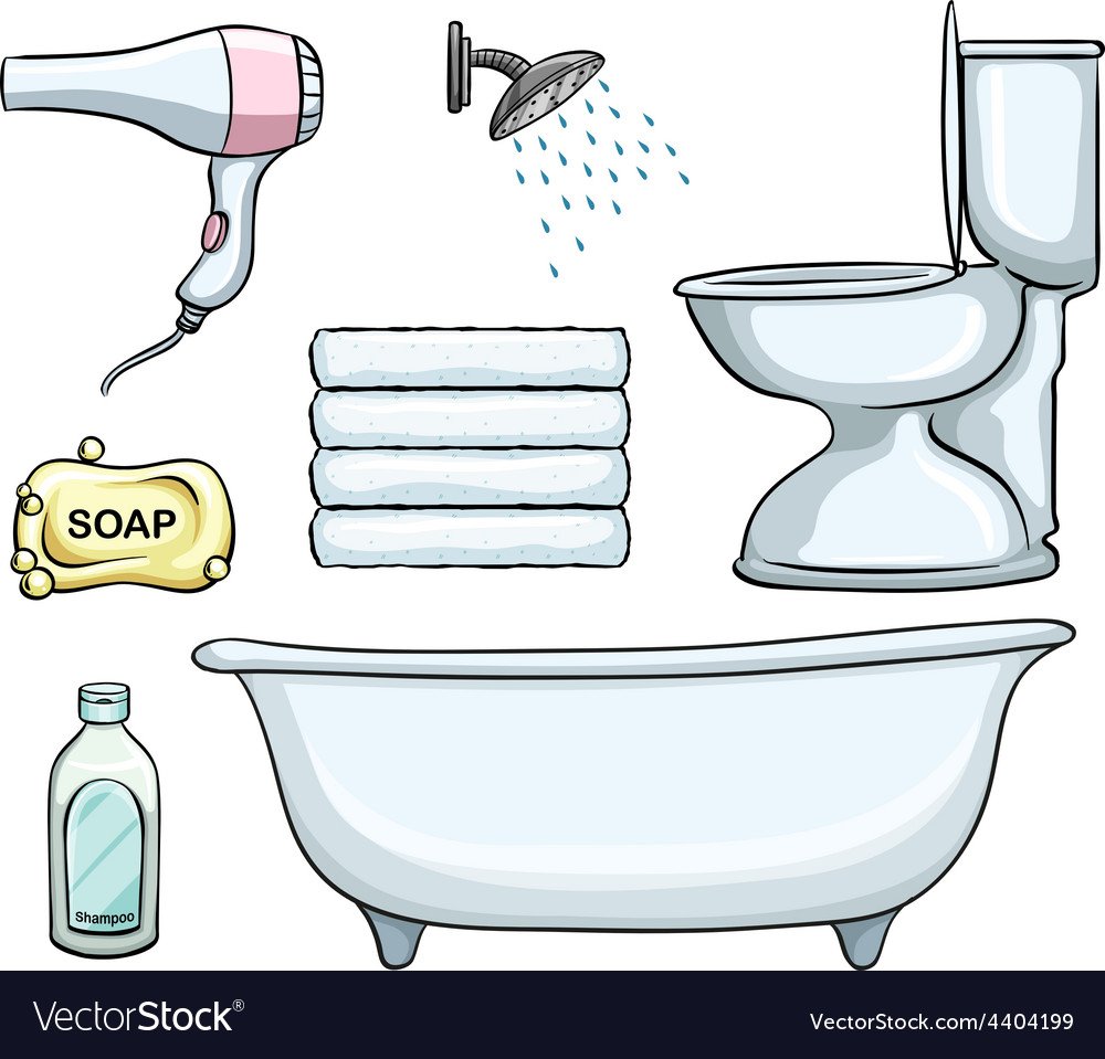 Ванная для бумажных кукол