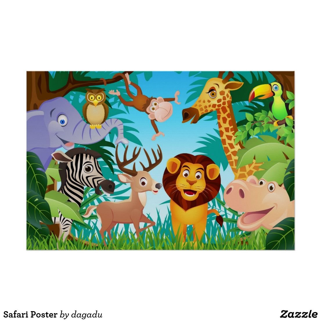 Животные сафари для детей детского сада
