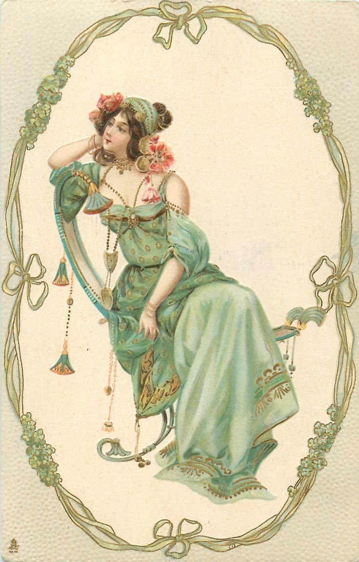 Винтажные новогодние иллюстрации