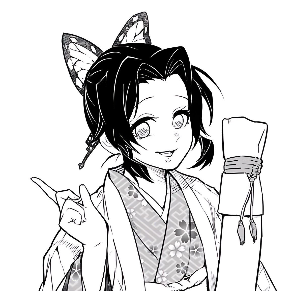 Шинобу Кочо катана чертеж