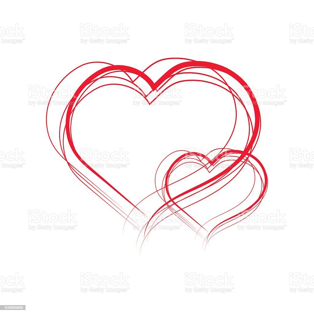 Фон сердечки карандашом