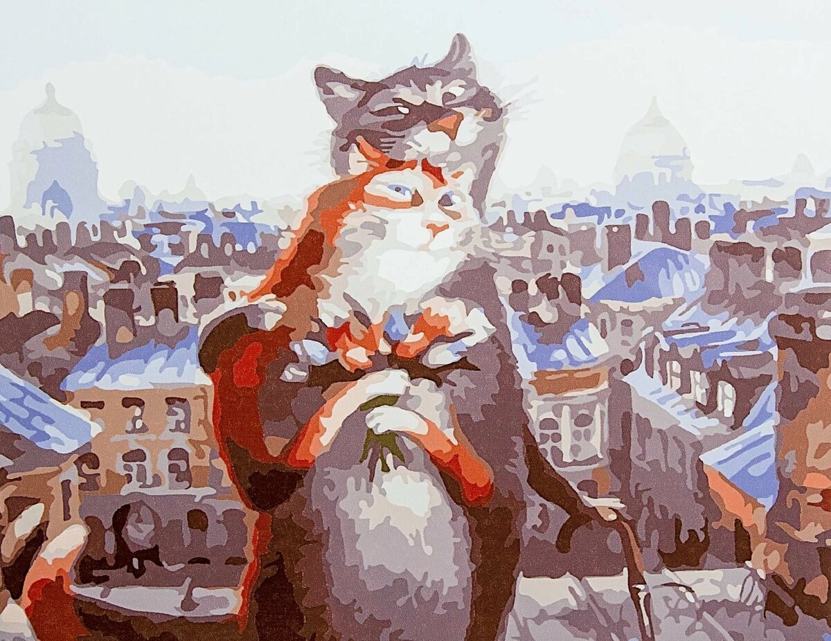 Художник Елена Романова Петербургские коты