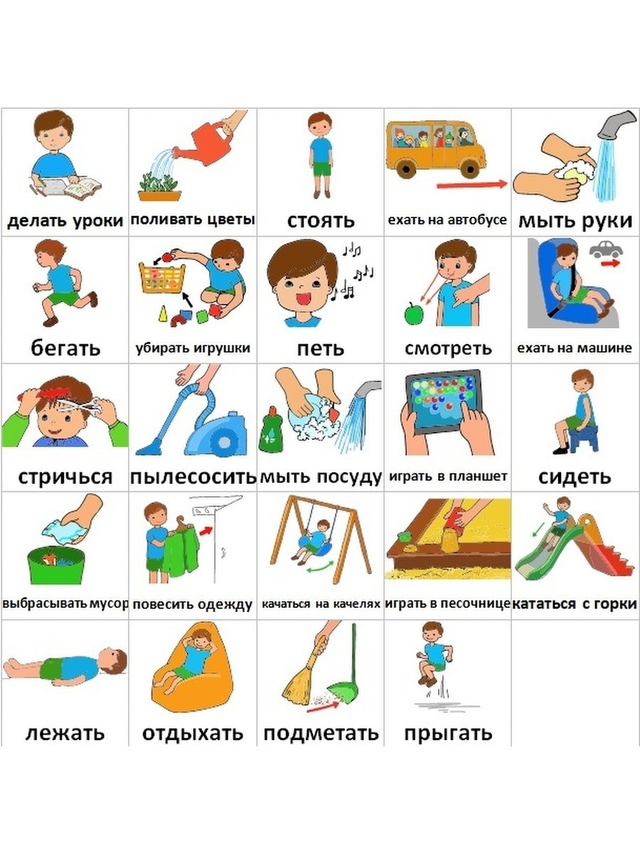 Карточки Пекс режим дня для ребенка аутиста
