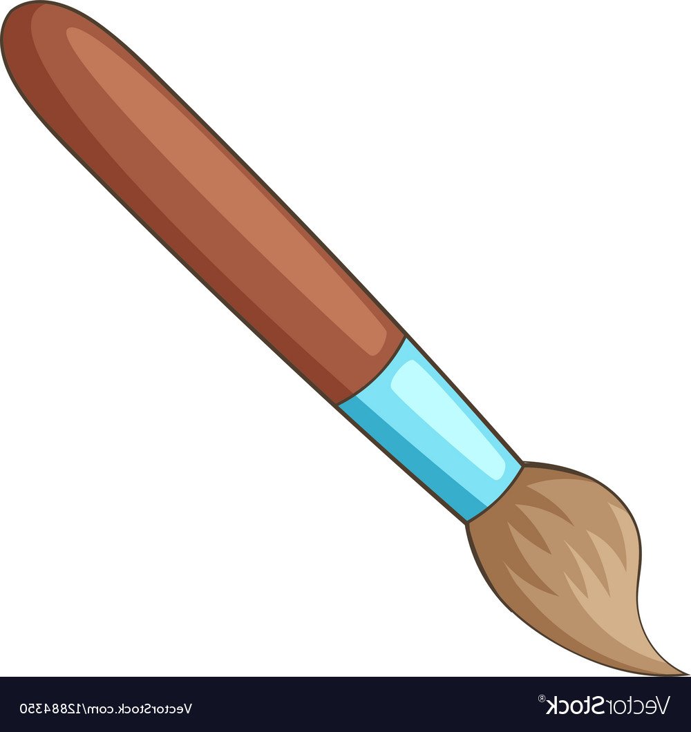 Кисточка для рисования мультяшная