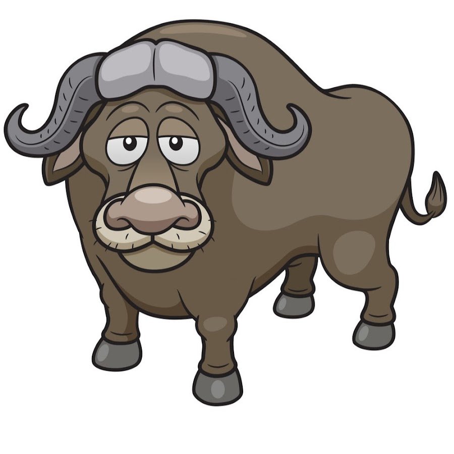 Буйволица мультяшный