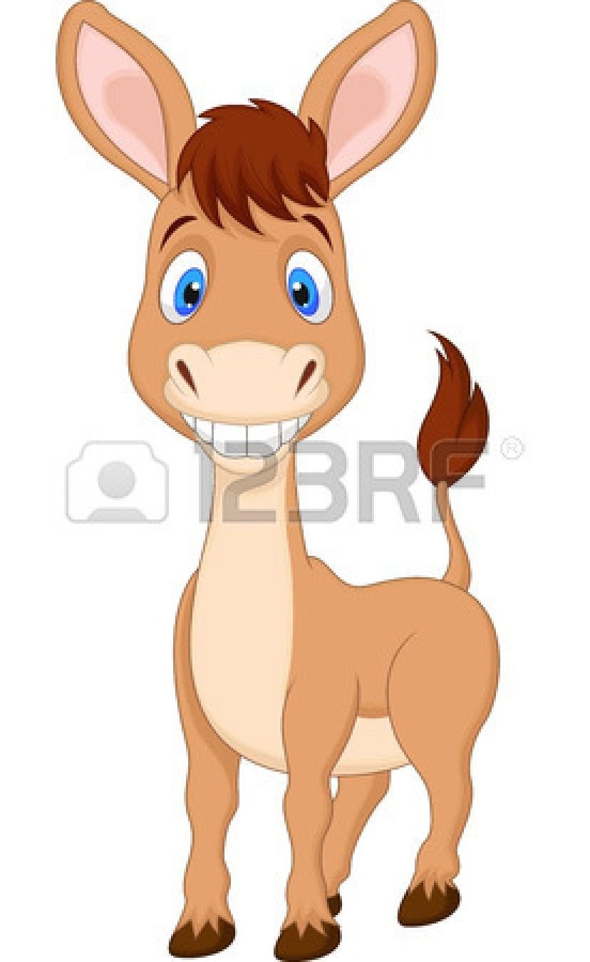 Ослик для детей с фоном