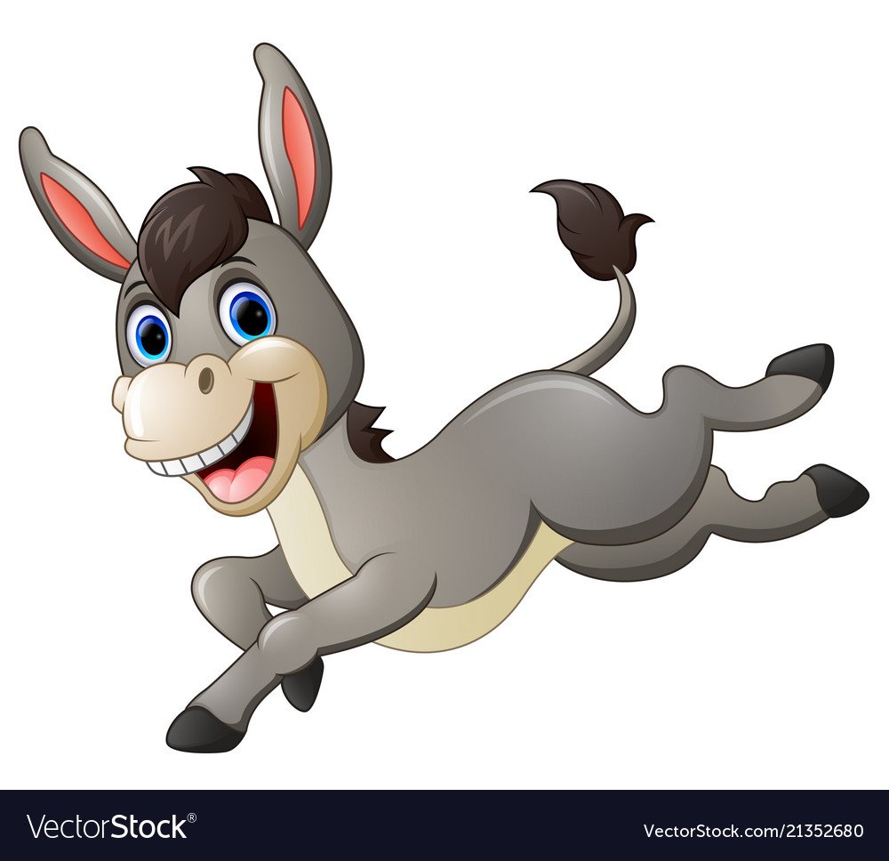 Ослик рисунок