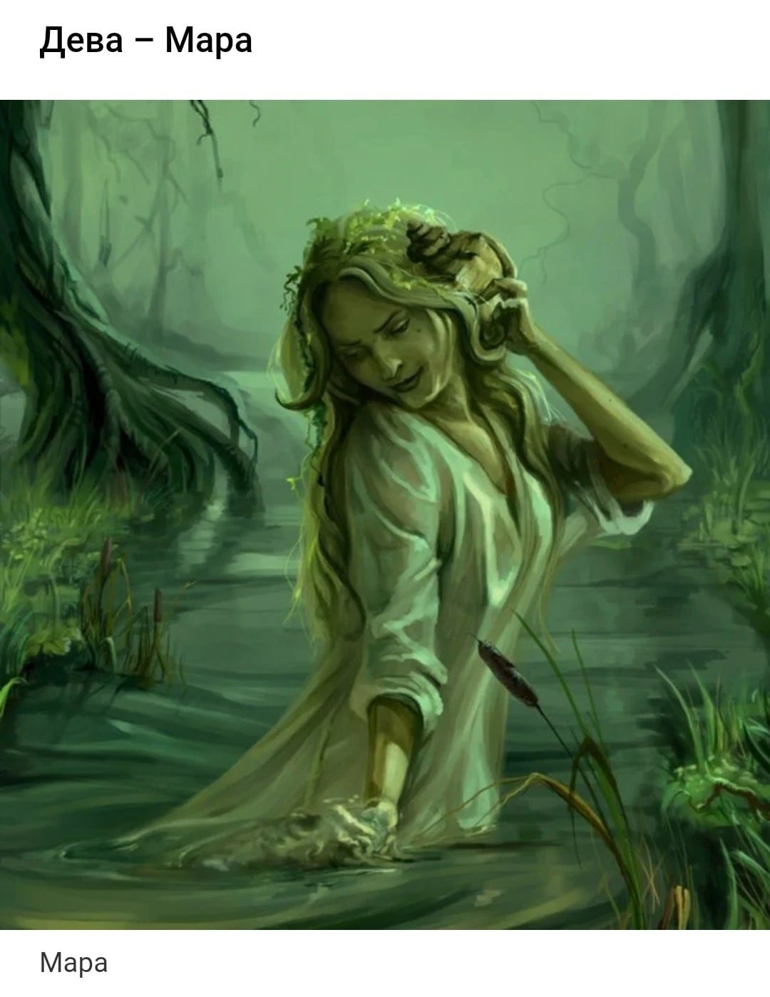 Кикимора Болотная мифология