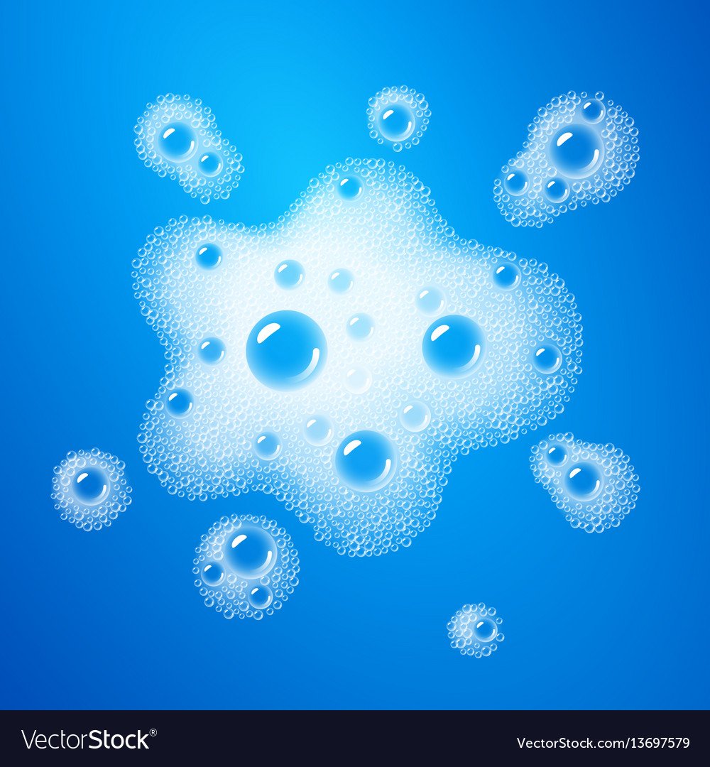 Мыльная пена вектор