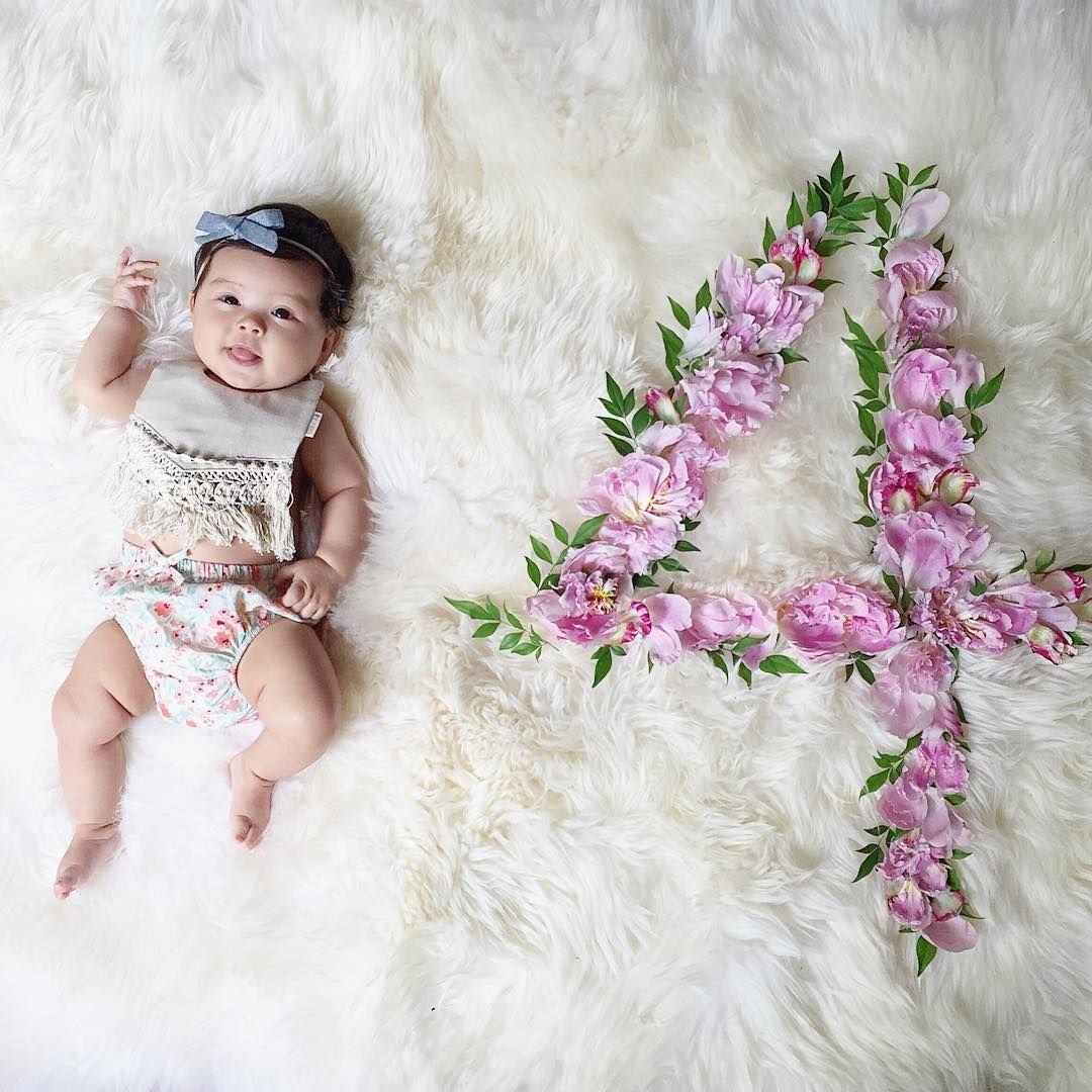 Ежемесячная фотосессия малыша