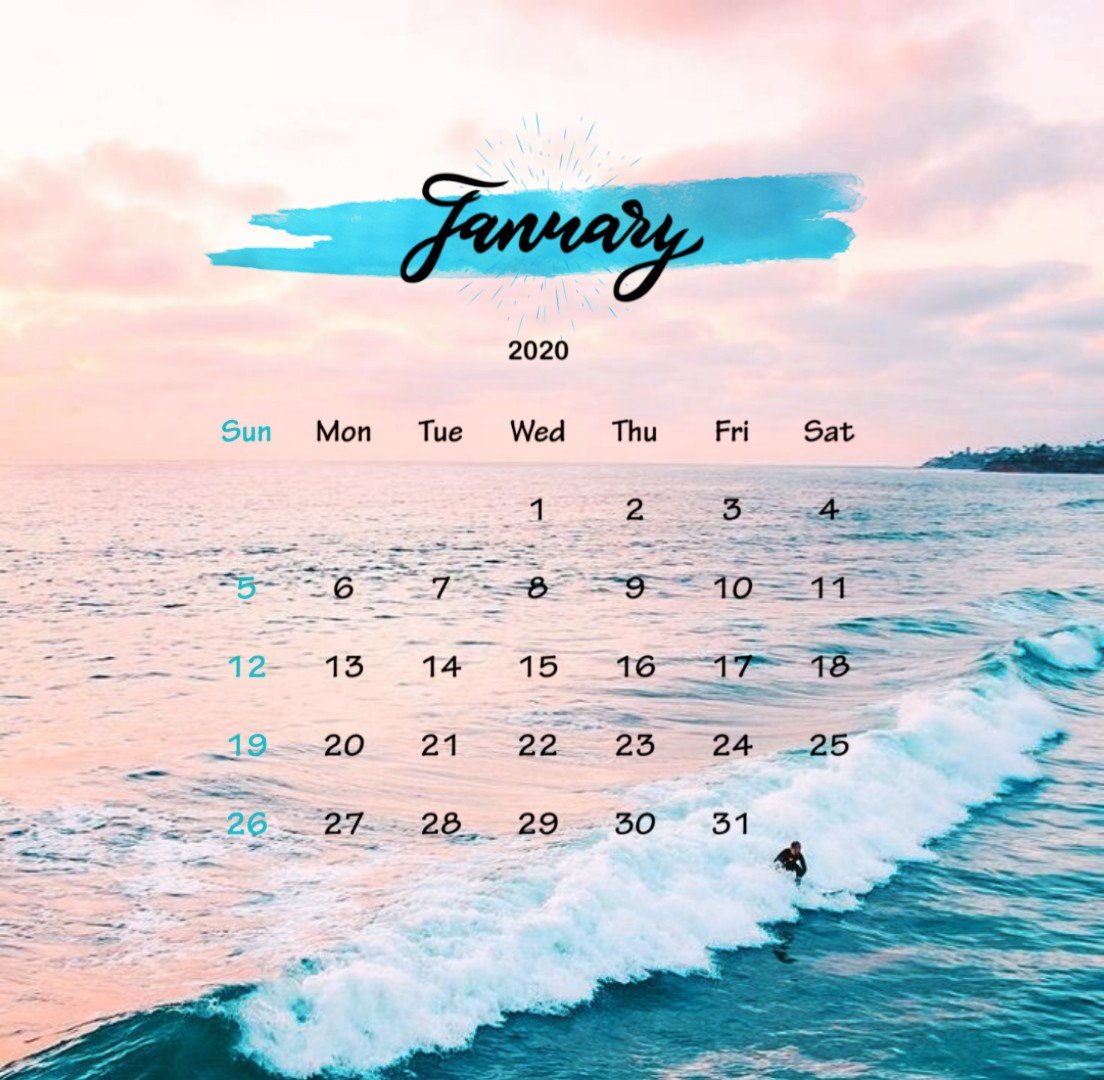 Красивые эстетичные календари