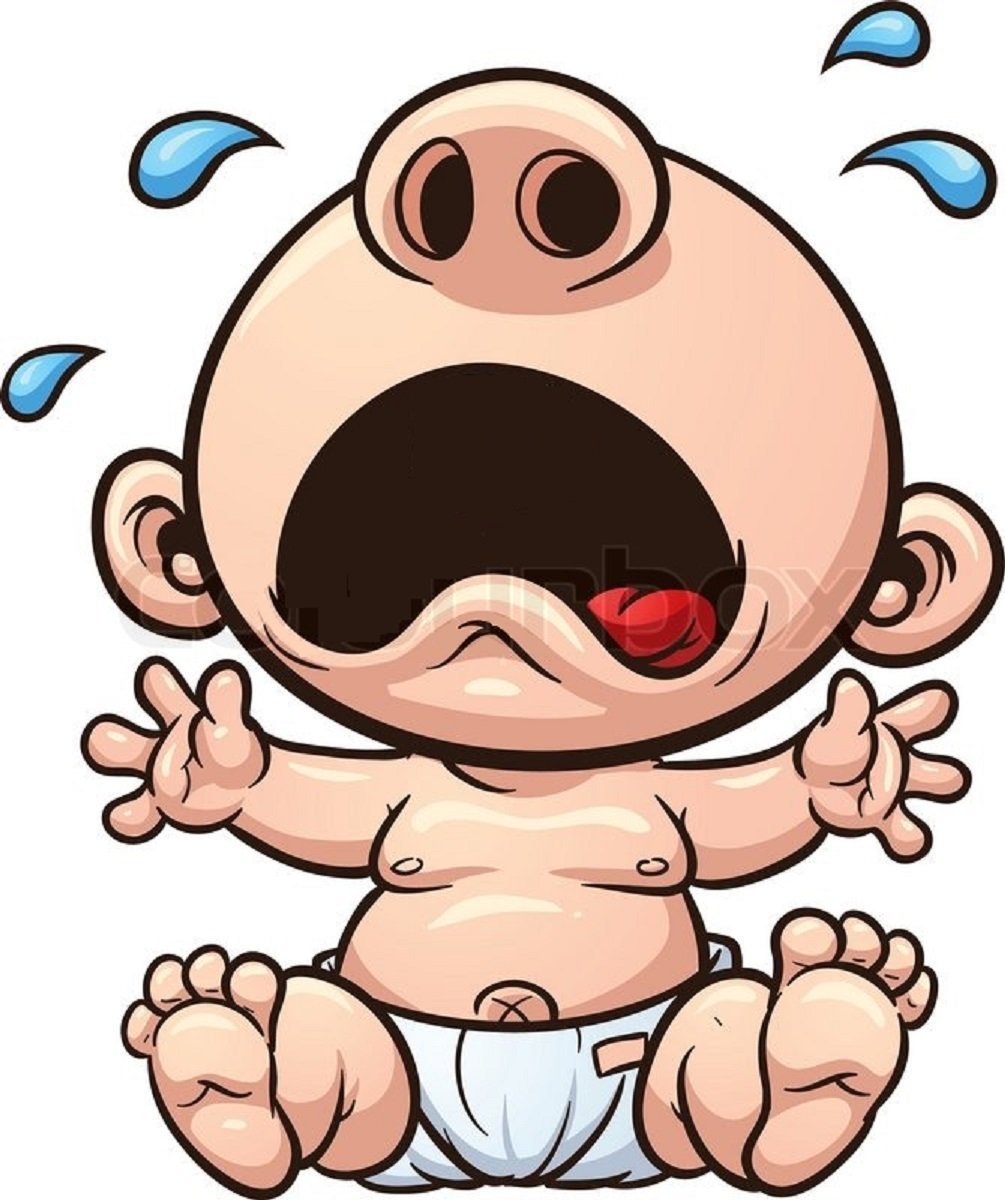 Плачущий ребенок иллюстрация