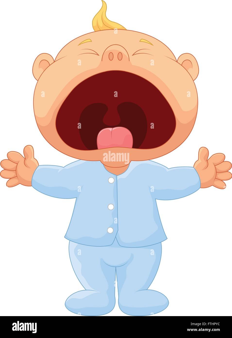 Ребенок плачет мультяшный