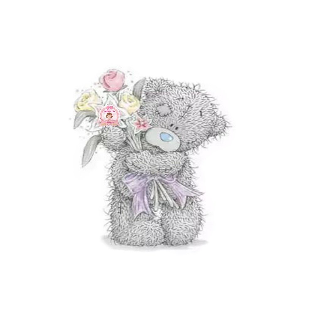 Мишка Тедди с цветочком