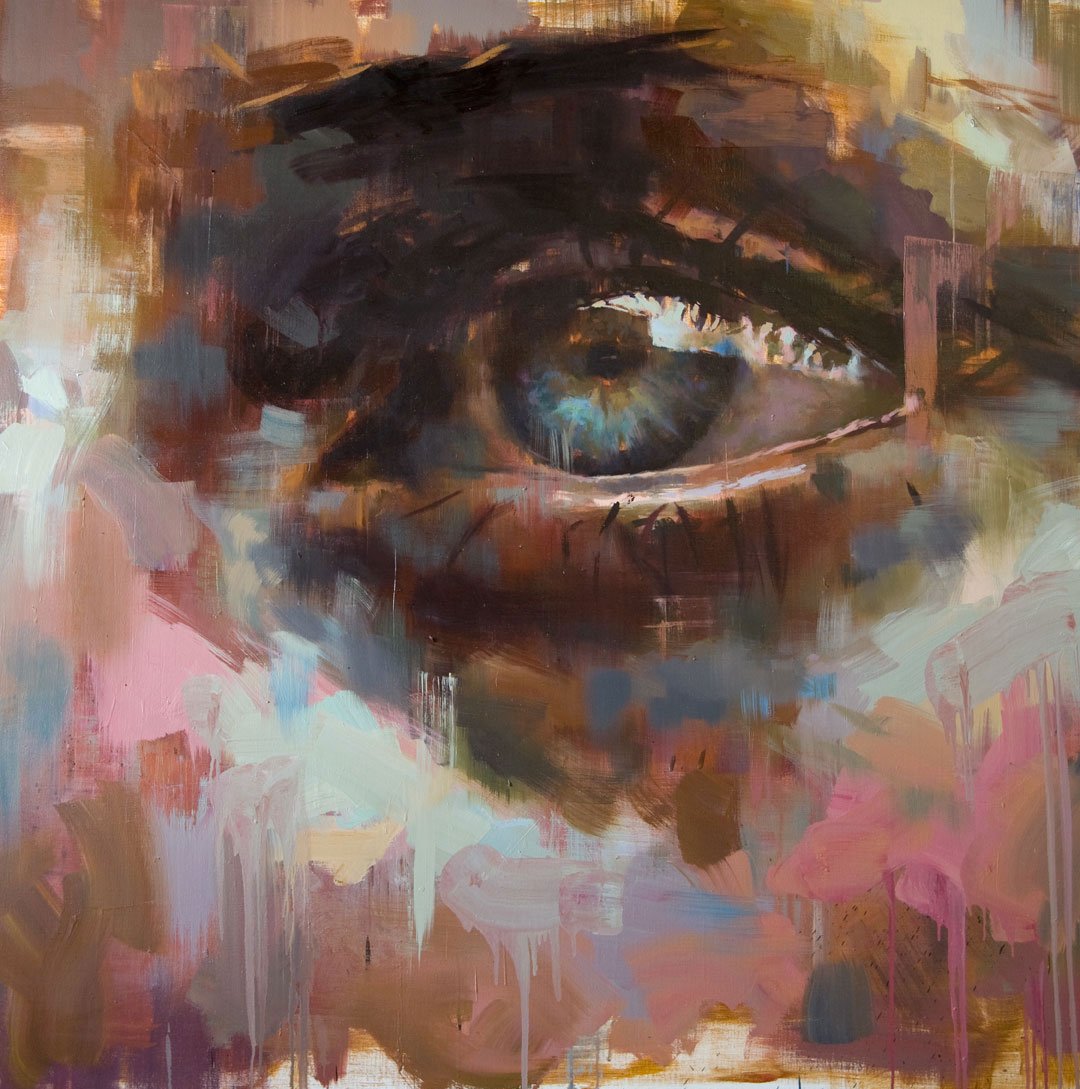 Глаз масляными красками