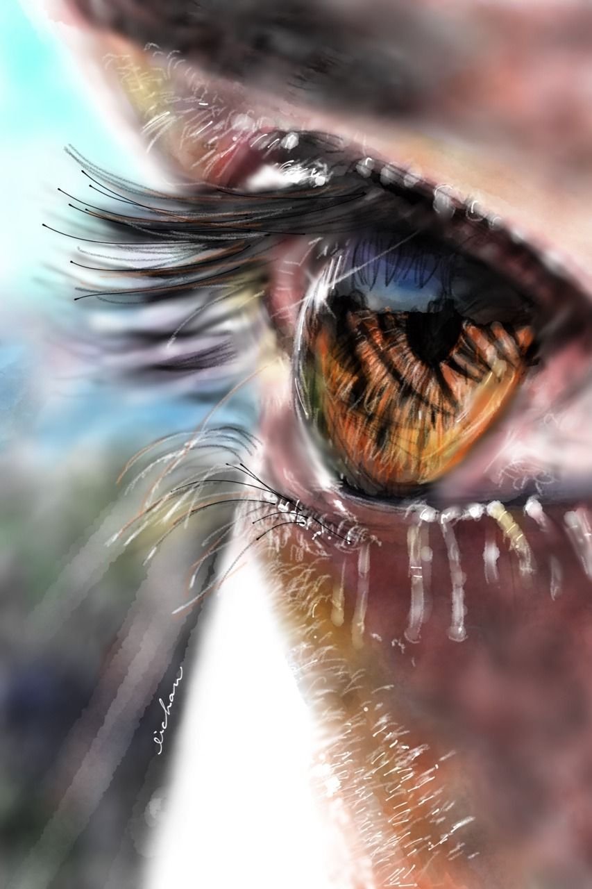 Глаза с красивыми отражениями