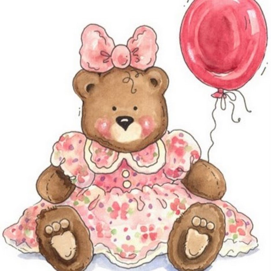 Дизайнерские рисунки мишка