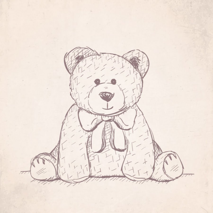 Мишка зарисовка