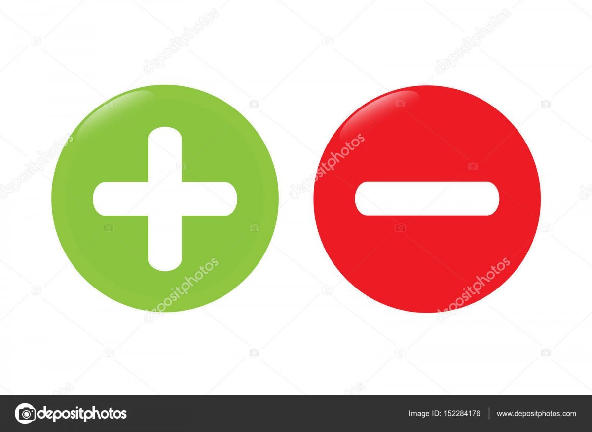 Иконка плюс минус