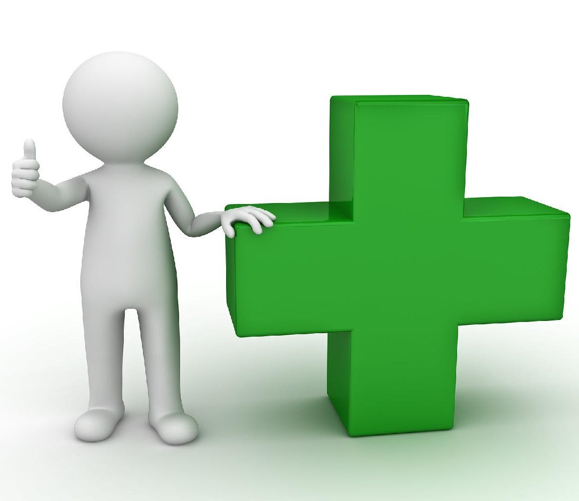 Человечек с плюсом и минусом