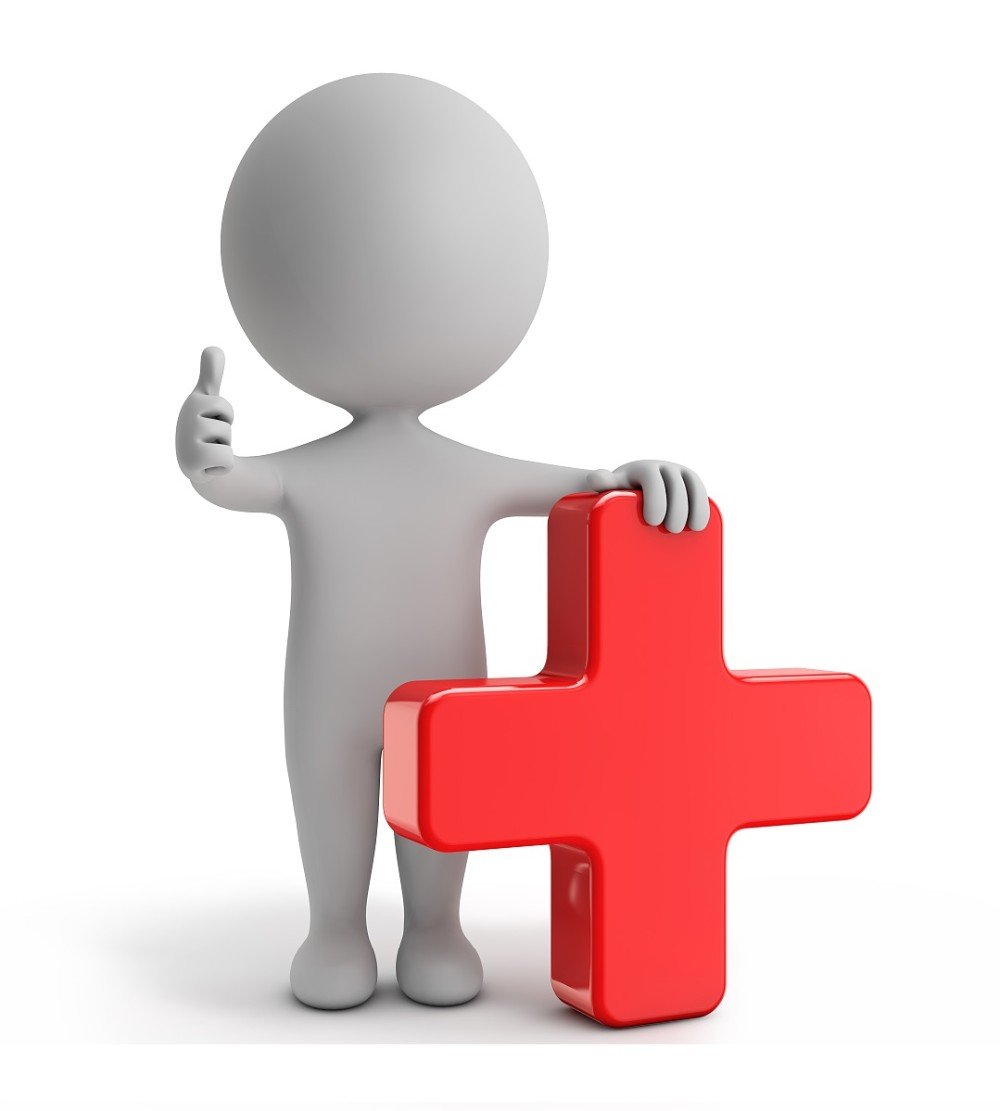 Человечек со знаком плюс