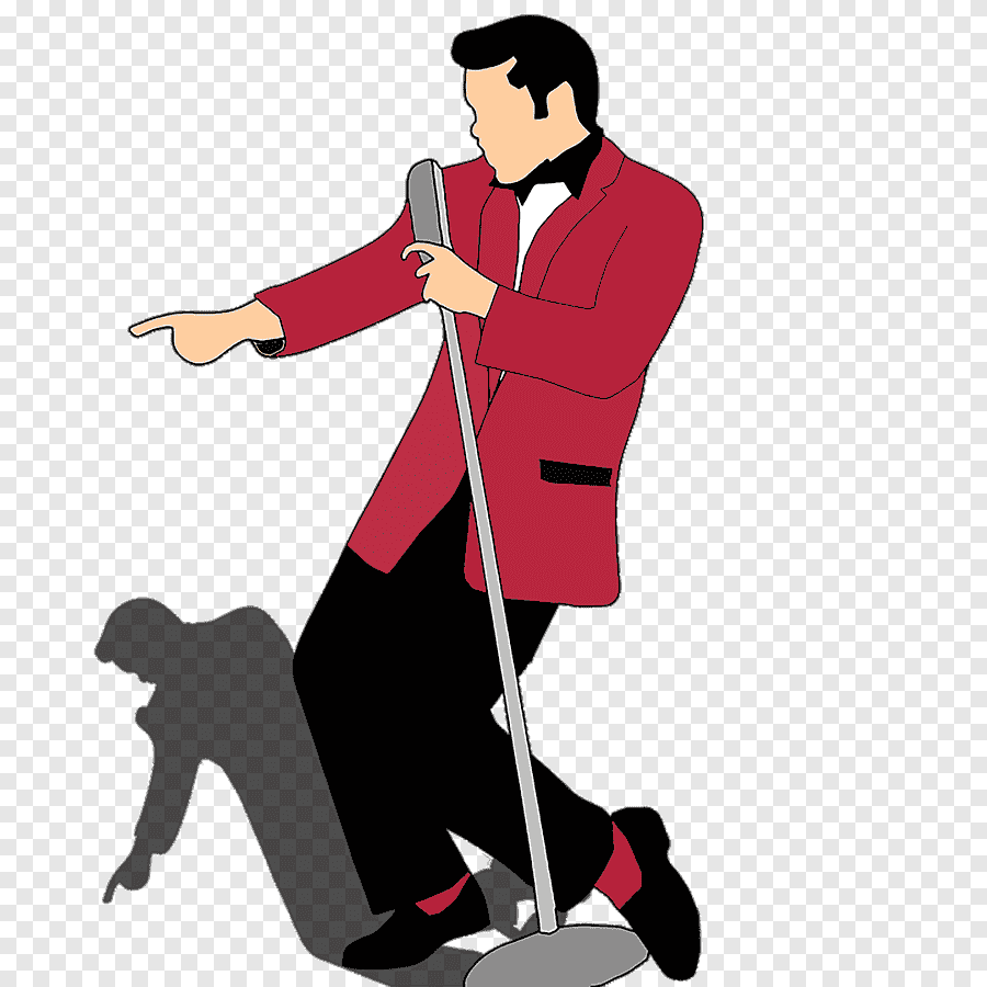 Певец силуэт