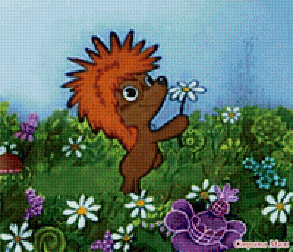 Ёжик Трям Здравствуйте раскраска