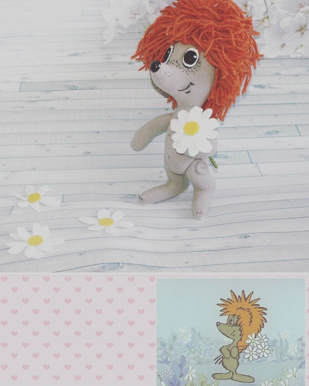 Подушка Ежик и Медвежонок