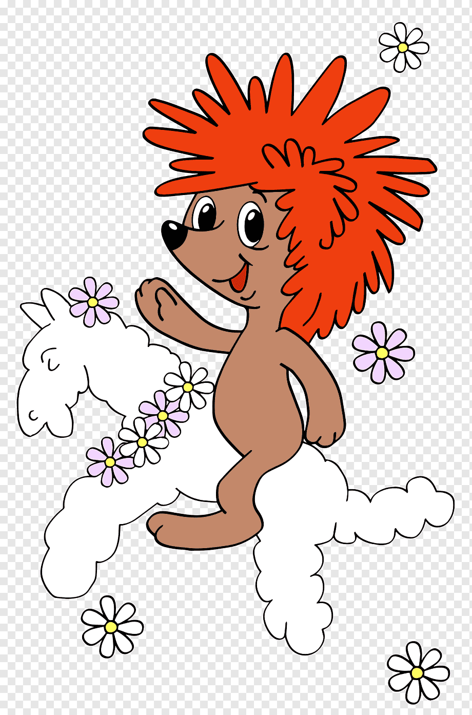 Ёжик в ромашках