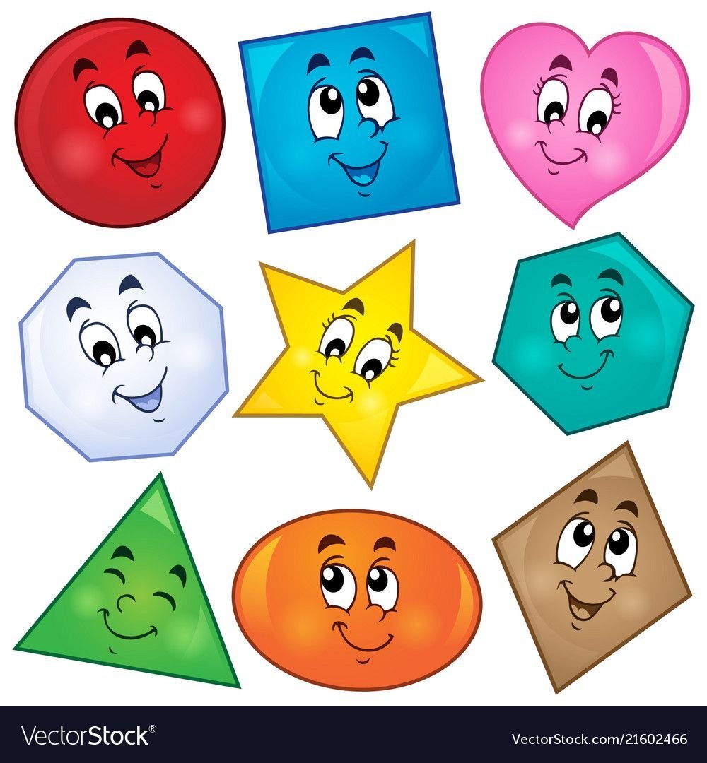 Веселые геометрические фигуры