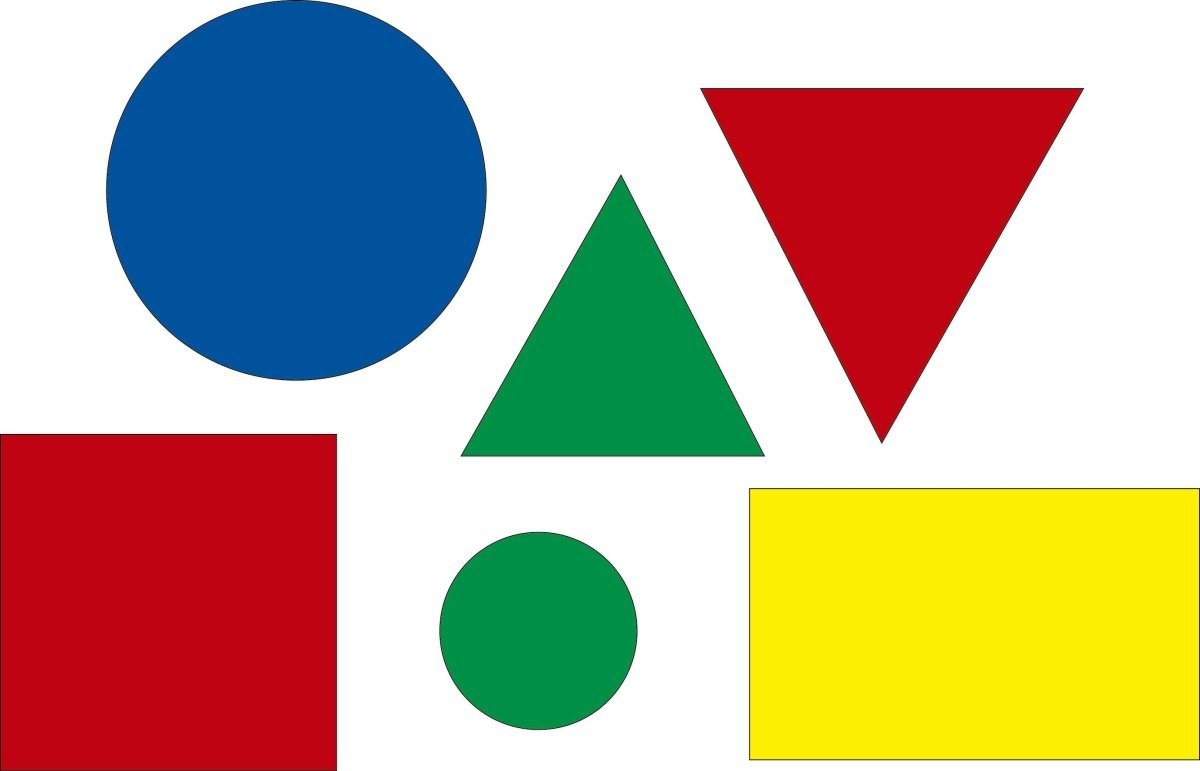 Геометрические фигуры цветные