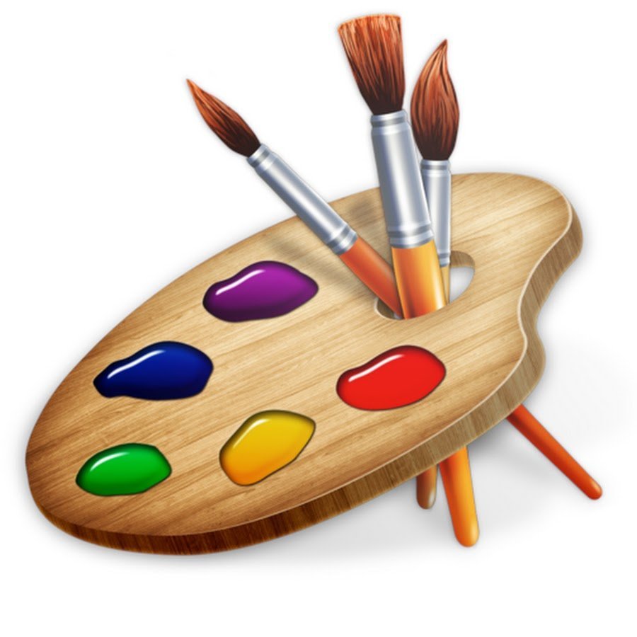 Краски с кисточкой