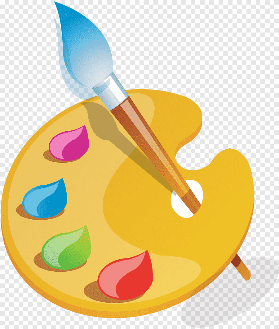 Палитра с кисточкой