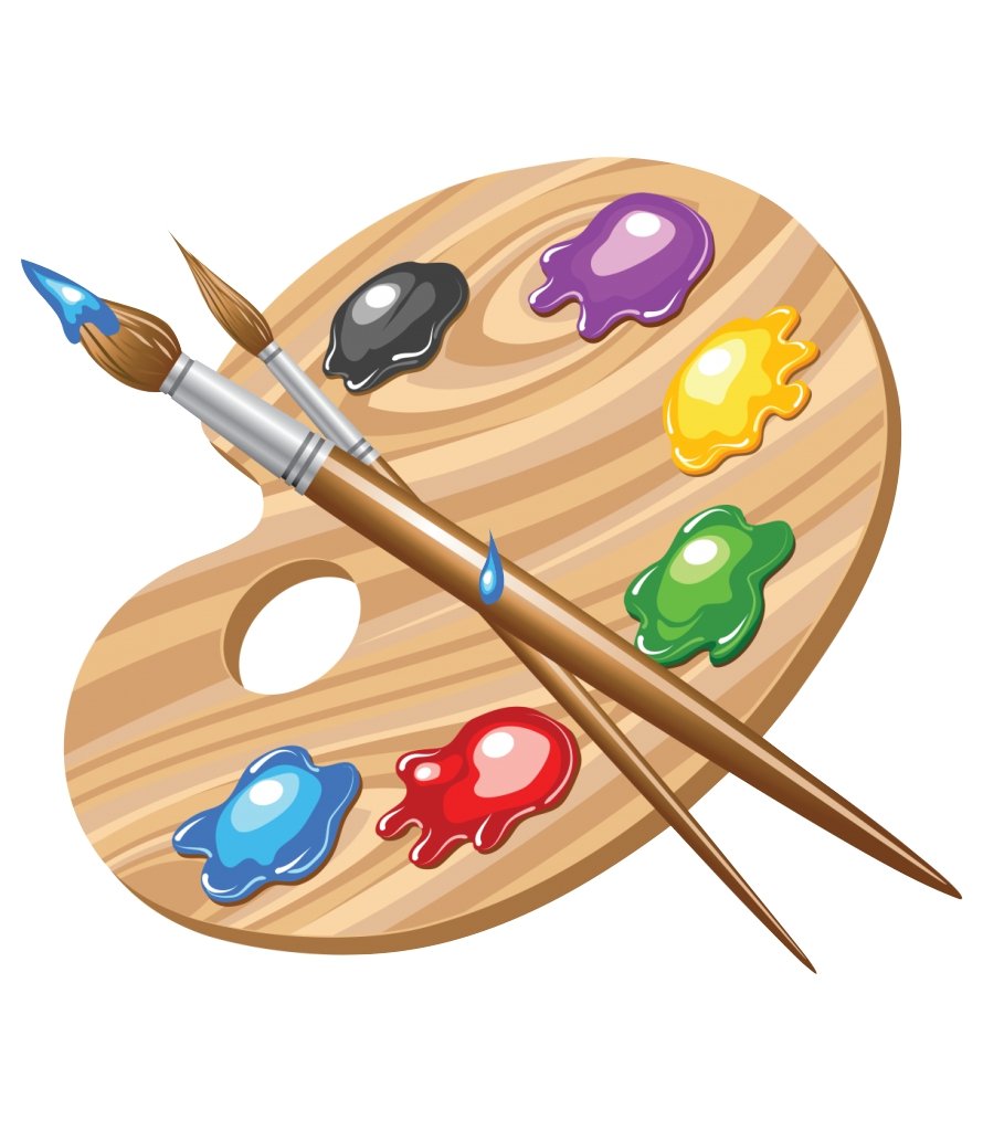 Палитра и кисти