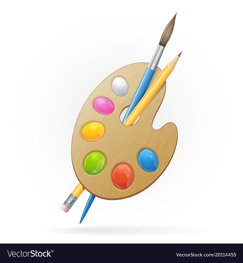 Палитра клипарт на прозрачном фоне