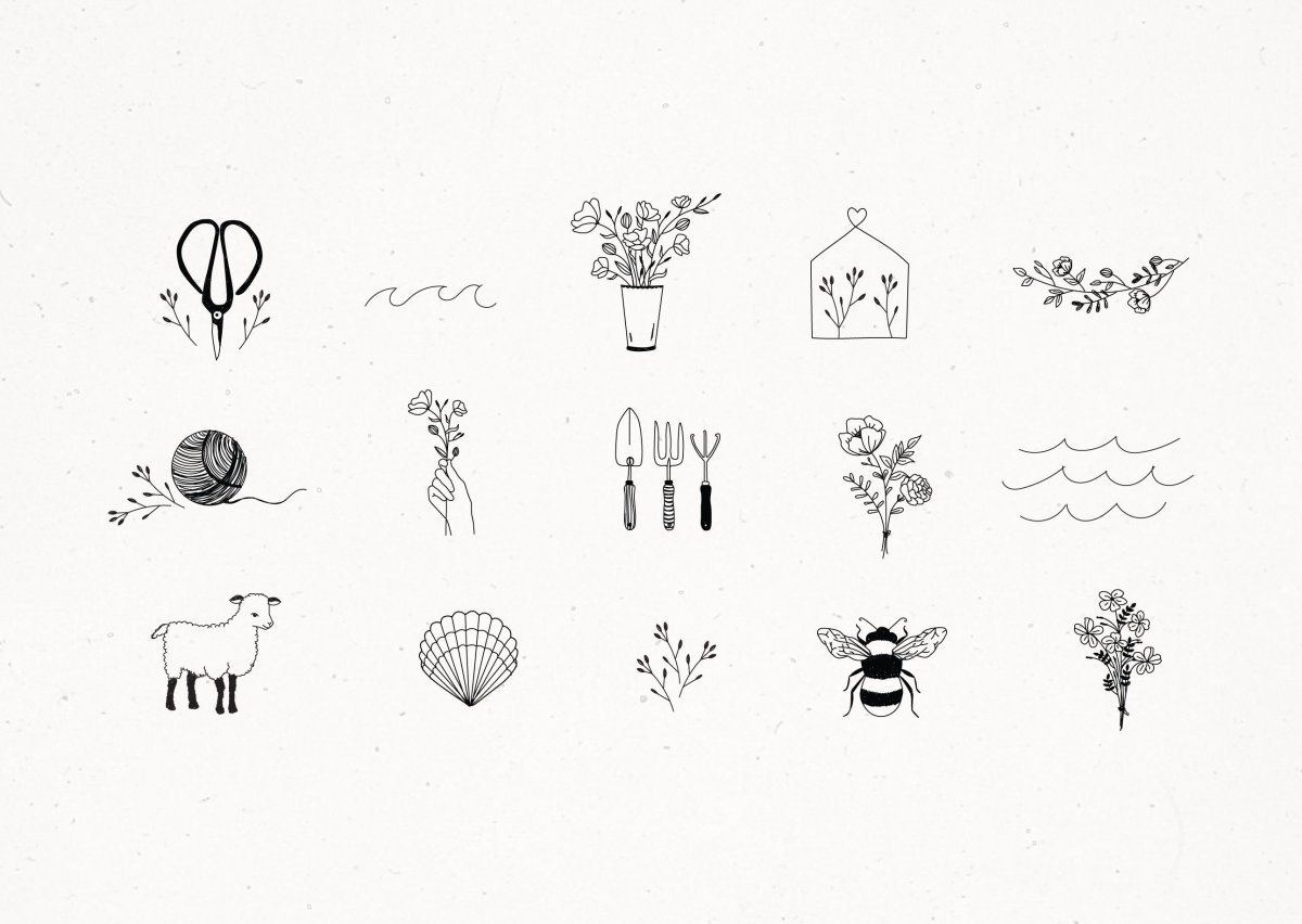 Эскизы тату Минимализм