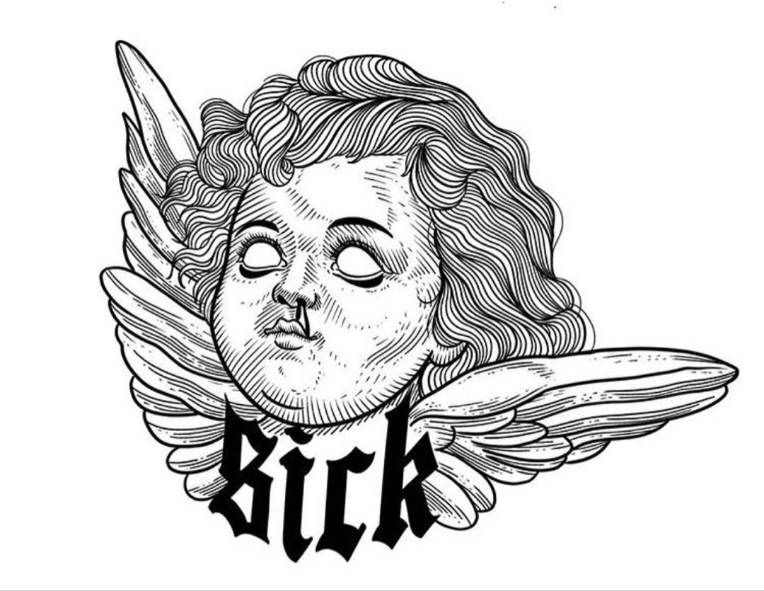 Тату эскизы черно белые