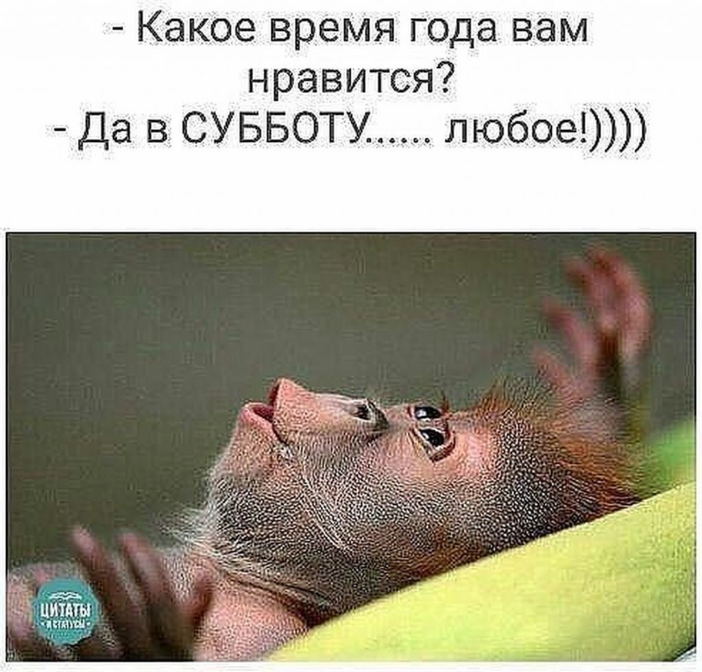 Анекдот про субботу