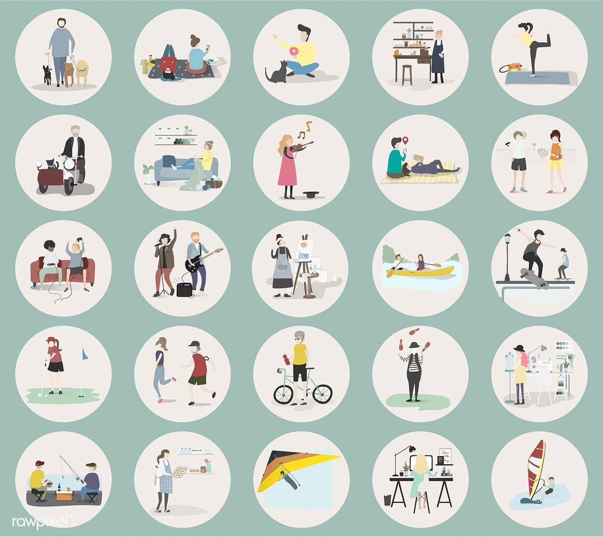 Хобби иллюстрация