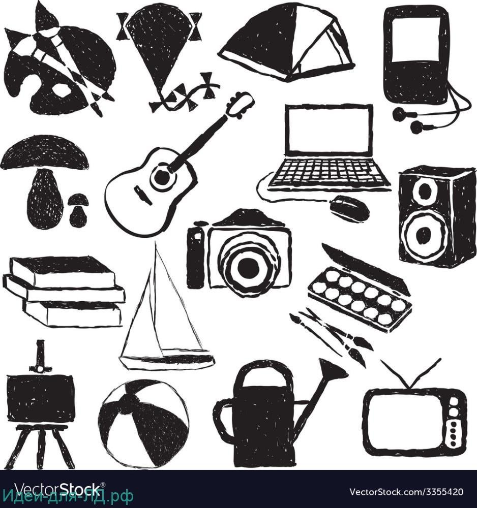 Хобби векторное изображение