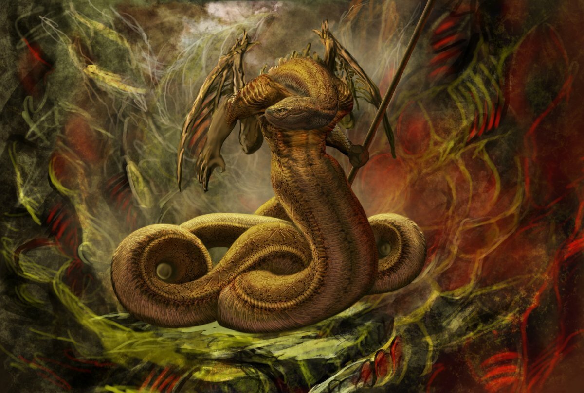 Змей Аспид мифология
