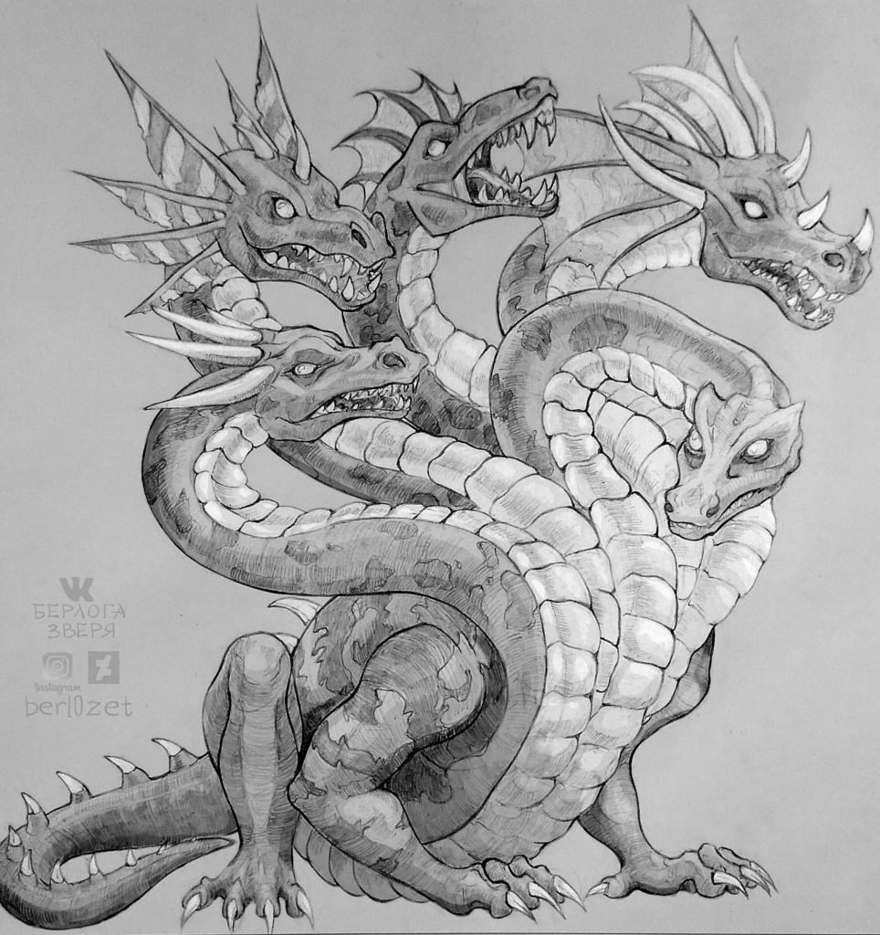 Китайский дракон рисунок