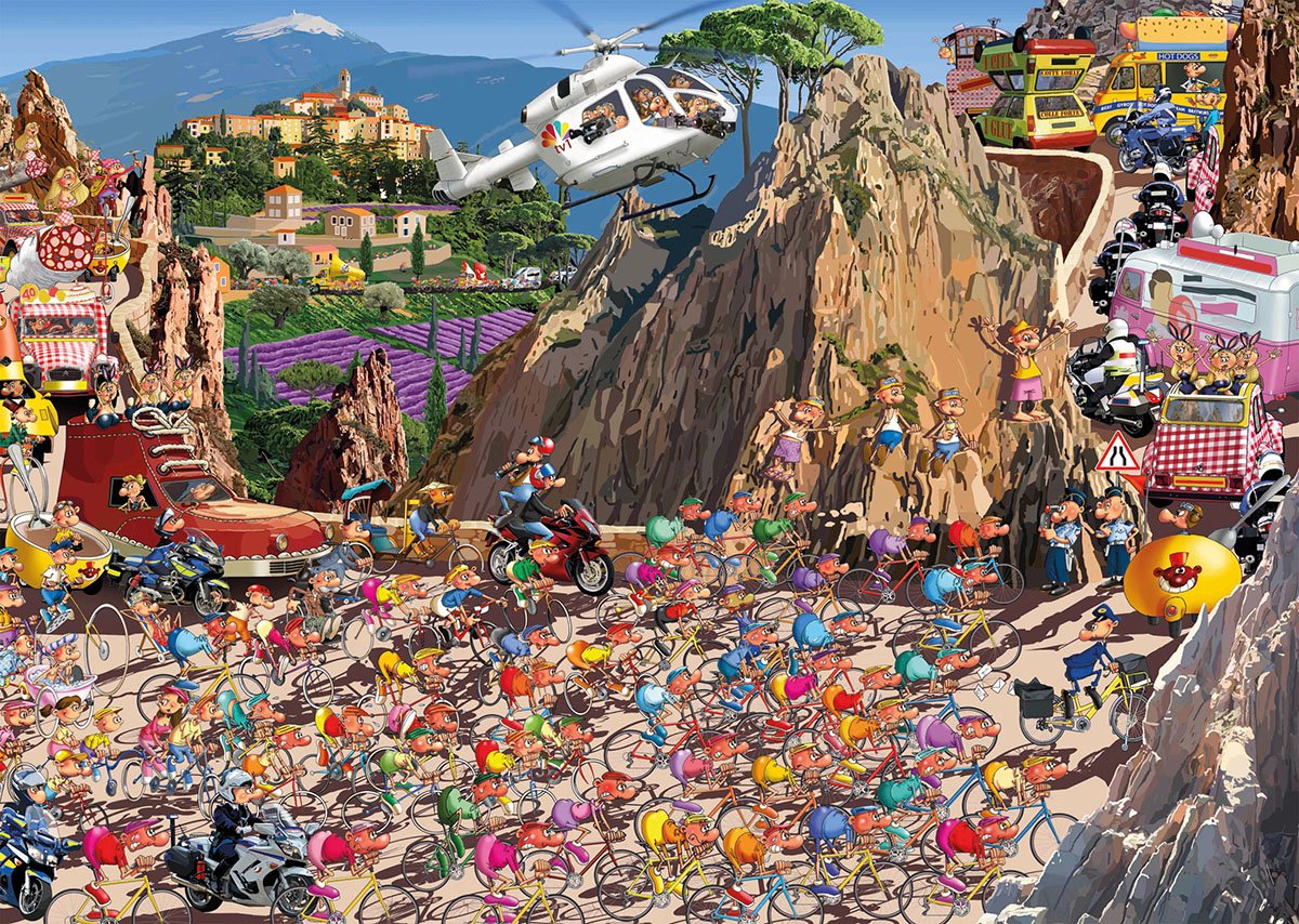 Куча пазлов панорама