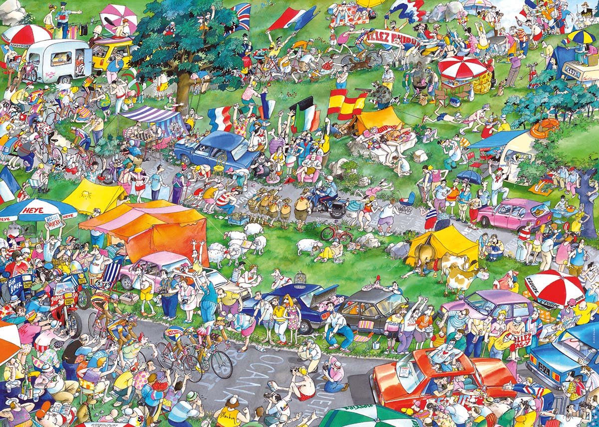 Heye пазл велогонка, 1000 деталей