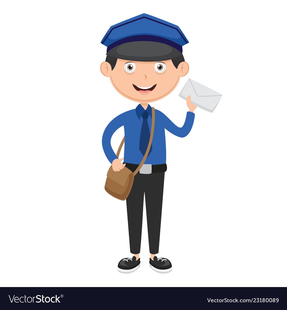 Почтальон вектор