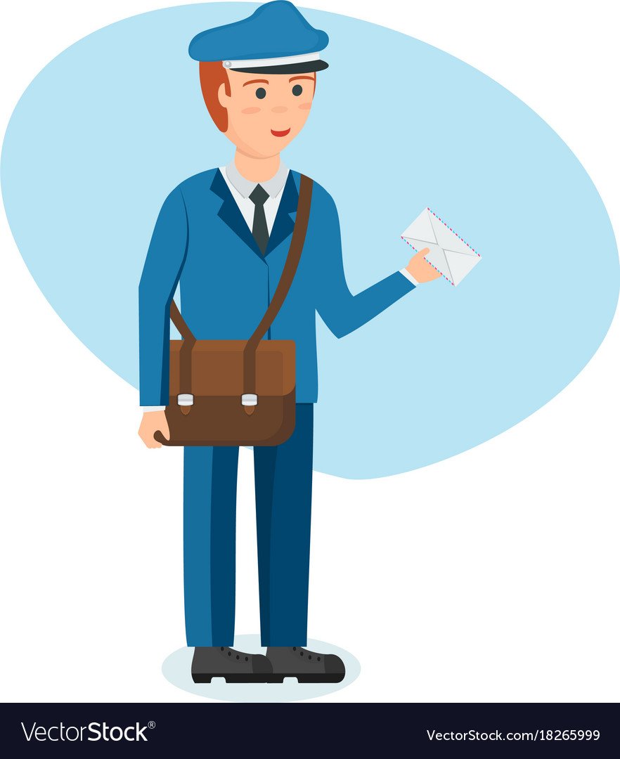 Почтальон рисунок