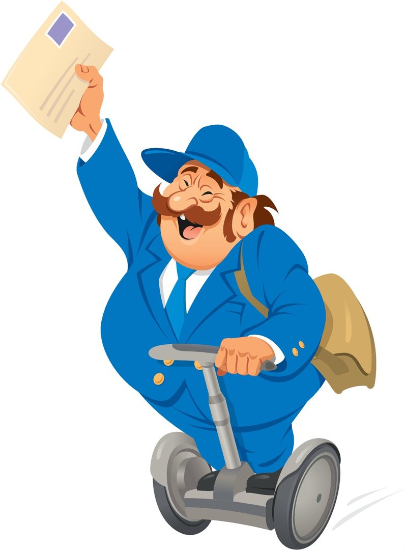 Курьер мультяшный